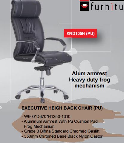 Executive height chair back  (PU) nziza iri kwisoko igurishwa makeya