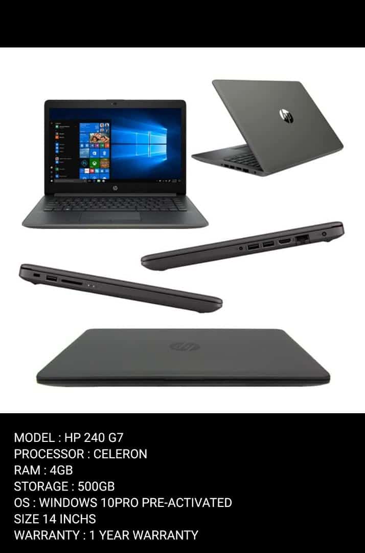 BLACK HP 240 G7 Notebook PC