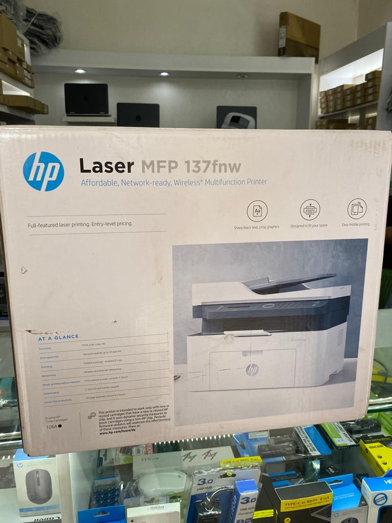 HP Laser MFP 137fnw Printer igurishwa makeya cyane
