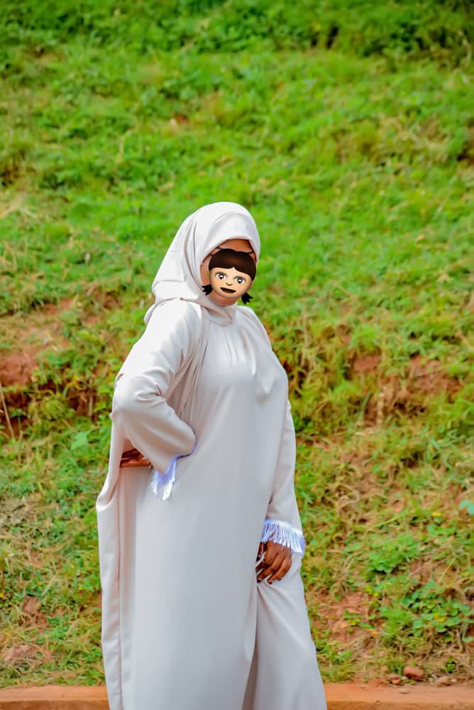 white jilbab & white hijab