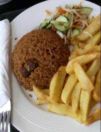 Chips Pilau With Beef meat Inside