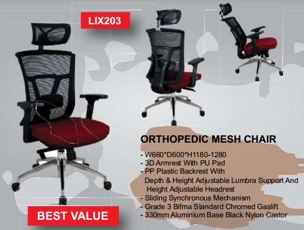 Orthopedic Mesh Chair LIX203