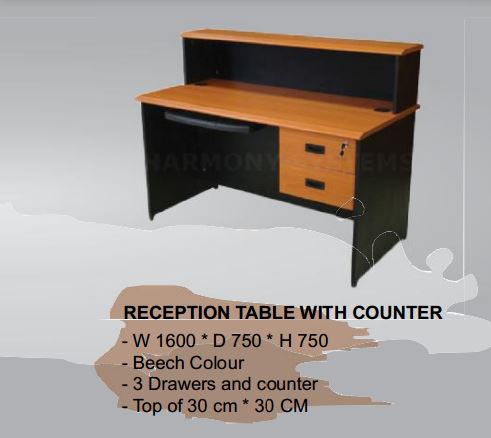 One Person Reception Desk All-Purpose Counter Desk